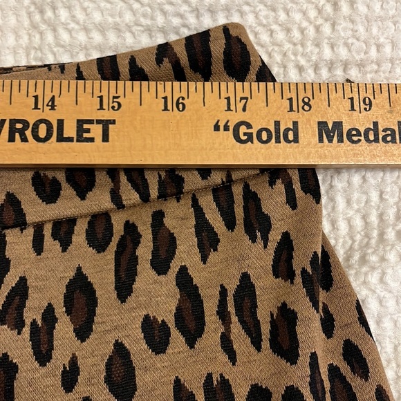 NWT New York & Co Leopard Print Pants Size XL Petite Comfy Stretch - Picture 6 of 8